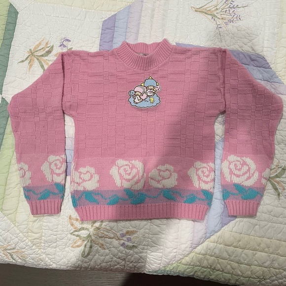 Custom Little Twin Stars Vintage Mock Neck Sweater - Picture 5 of 13